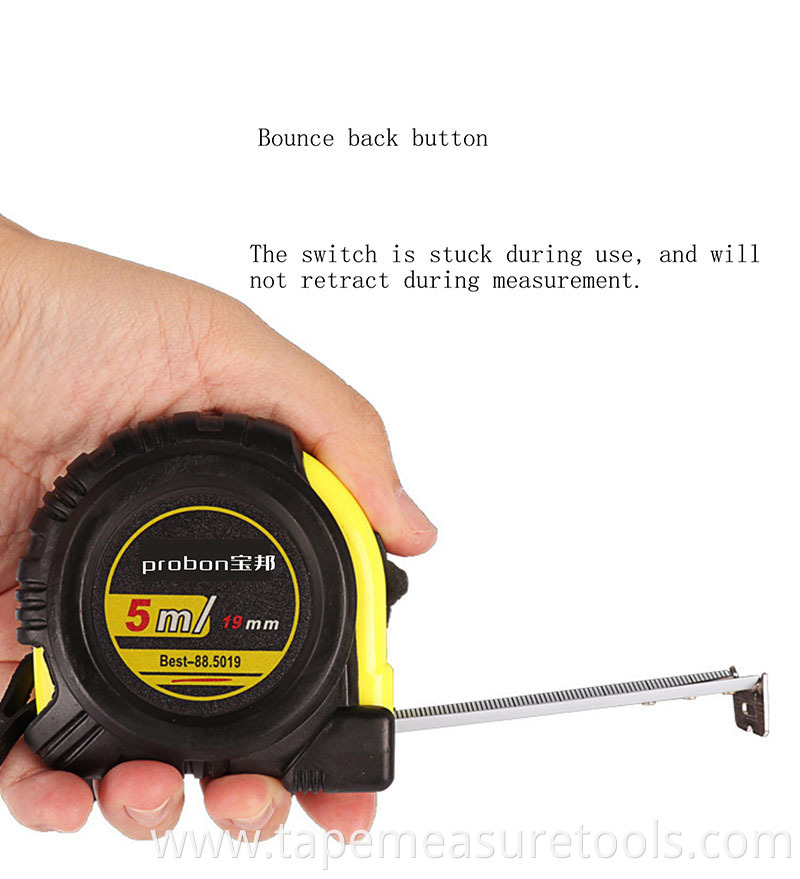 customized logo 2m 3m 5m 7.5m builders measuring tape rubber measuring tape